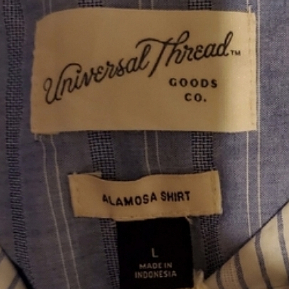Universal Thread Blue Striped Longsleeve Shirt - image 3